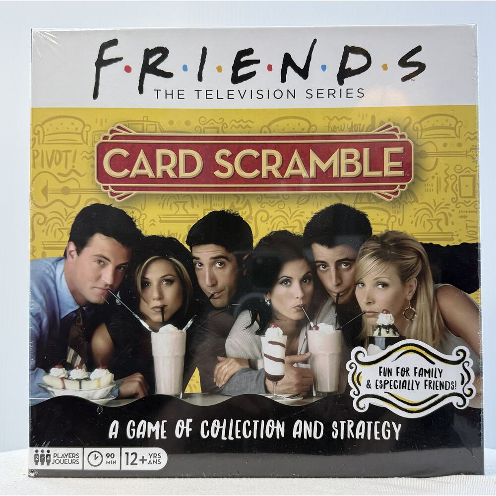 Friends Card Scramble Board Game New Sealed TV Series Collection Strategy